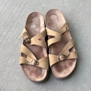 Mephisto Hannel Slide Sandals Womens 8 EU 38